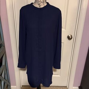 Elegant Navy Blue Women's Dress